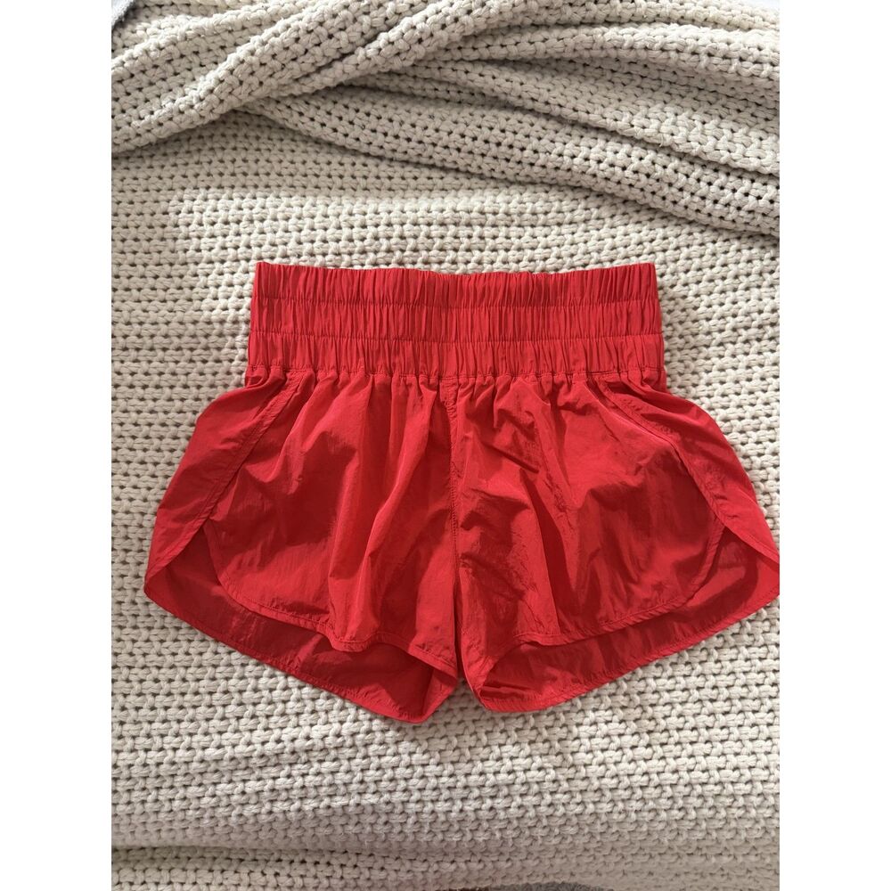 Red Athletic Short High Waist Short Altard State Medium